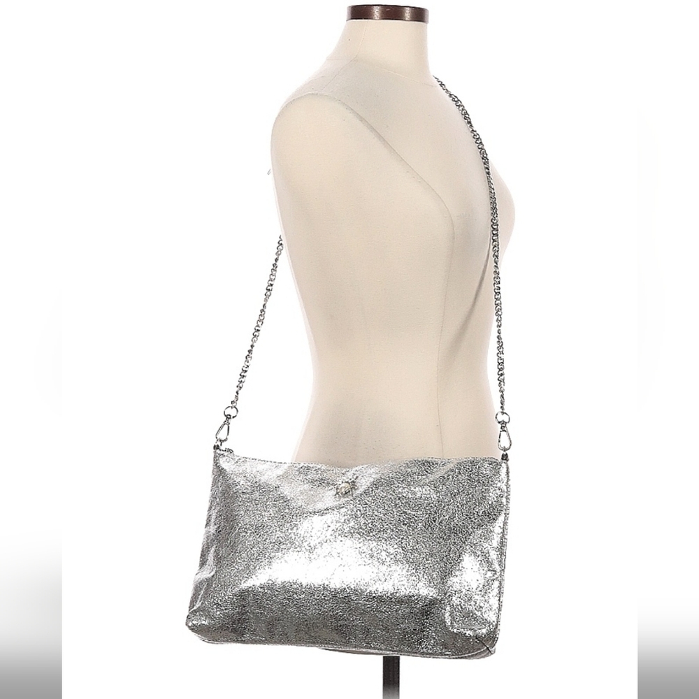 Zara Silver Chain Crossbody Bag